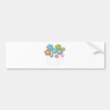 Decoração floral adesivo