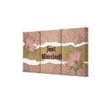 Decoração retro da parede impressão de canvas envolvida