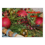 Decorações elegantes polonesas do cartão de Natal