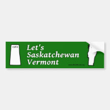 Deixe-nos Saskatchewan Vermont! Adesivos