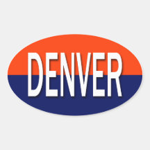 Denver Adesivos Oval