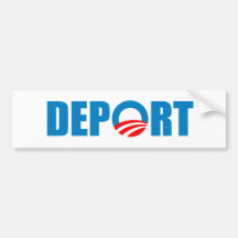 Deport Obama agora Adesivos