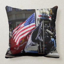 Descanso de lance da bandeira americana travesseiro de decoração