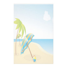 Desejos da praia papeis personalizados
