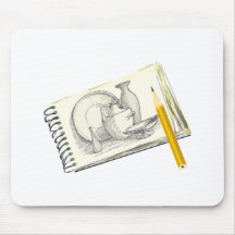 Desenho da almofada de esboço mousepad