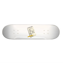 Desenho da almofada de esboço skate personalizado
