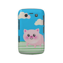 Desenhos animados bonitos do porco capas blackberry