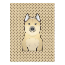 Desenhos animados de Buhund do norueguês Cartoes Postais