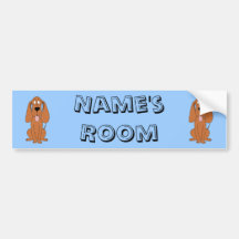 Desenhos animados do cão de Brown. Hound. Adesivos
