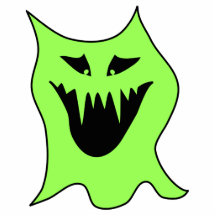 Desenhos animados do monstro. Verde e preto Escultura De Fotos