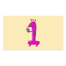 Desenhos animados do primeiro aniversario. Monstro Cartões De Visitas