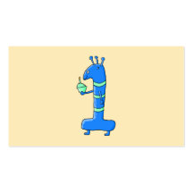 Desenhos animados do primeiro aniversario, no azul modelos cartão de visita