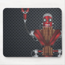 Desenhos animados mecânicos do robô mouse pads