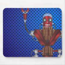 Desenhos animados mecânicos do robô mousepad