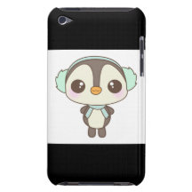 desenhos animados pequenos bonitos do pinguim do d capa iPod touch