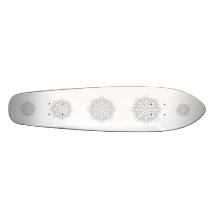 Design abstrato na luz - cinza skates personalizados