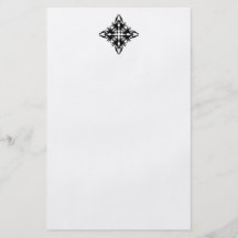 Design abstrato no preto panfleto personalizado