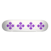 Design abstrato no roxo skates personalizados