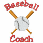 Design bordado do treinador de basebol jaquetas
