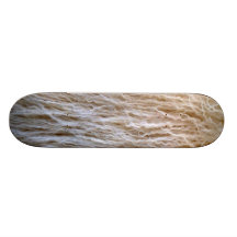 Design branco da pele da pele de carneiro skate