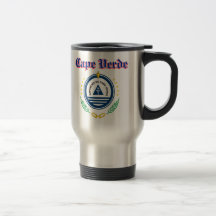 Design da brasão de Cabo Verde do Grunge Canecas