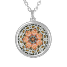 Design da flor com novembro de 2012 alaranjado pingentes