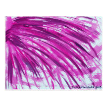 Design da fronda da palma do Cartão-Fuschia Cartoes Postais