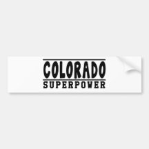 Design da superpotência de Colorado Adesivo