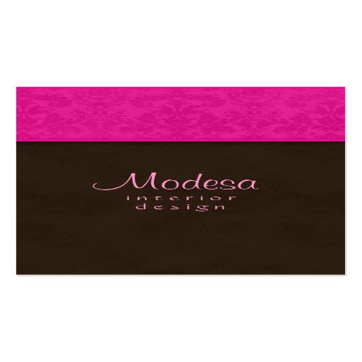 Design de interiores cor-de-rosa/termas do cartão 