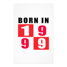 Design do aniversário do nascer em 1999 papeis personalizados