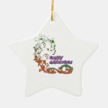 Design do Feliz Natal Ornamentos