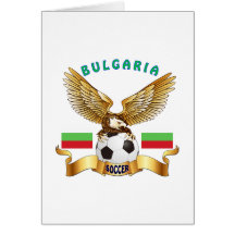 Design do futebol de Bulgária Cartao