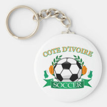 Design do futebol de D Ivoire da costa Chaveiros