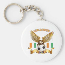 Design do futebol do d'Ivoire da costa Chaveiro