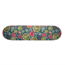 Design do símbolo de paz skate boards