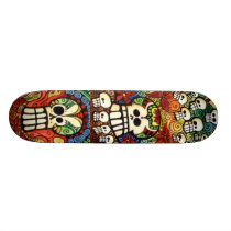 Design do skate dos crânios do açúcar skates