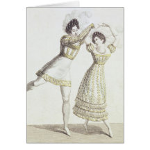 Design do traje para um balé cartao