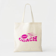 Design do treinador de futebol - meninas ou mulher bolsas de lona