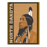 Design do viagem de North Dakota Cartões Postais
