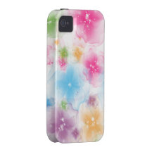 Design floral brilhante e colorido do bolo dos con