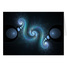 Design gêmeo do Fractal do abstrato do sistema Cartoes