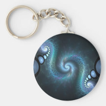 Design gêmeo do Fractal do abstrato do sistema Chaveiros