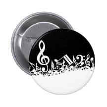 Desordem de símbolos musicais pins