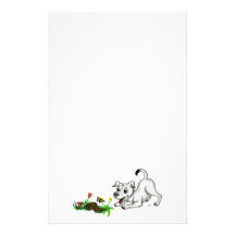 Despertar de primavera, filhote com borboleta papel personalizado
