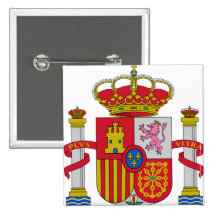 Detalhe da brasão da espanha boton