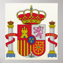 Detalhe da brasão da espanha posters