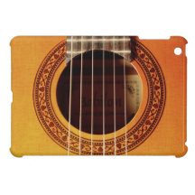 Detalhe da guitarra acústica