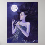 Deusa do impressão da arte da noite