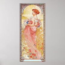 Deusa floral do primavera posters