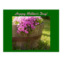 Dia das mães feliz! - Cartão do design floral Cartao Postal